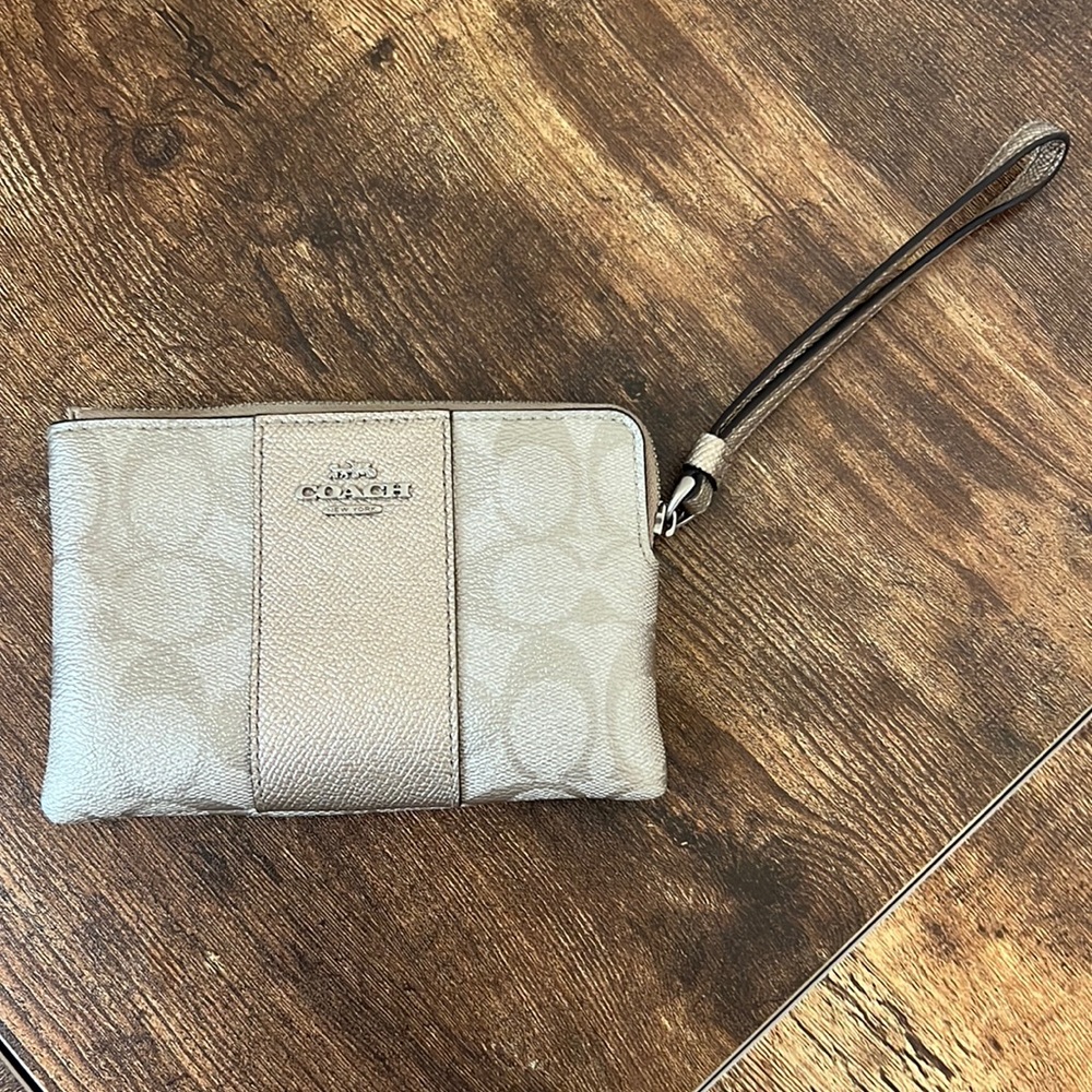 Coach Gold Wristlet